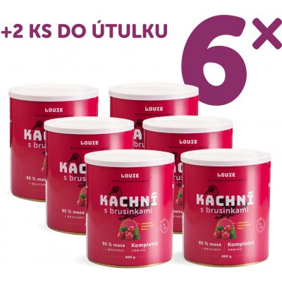 Louie Kachní s brusinkami 0,8 kg