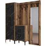 ASIR Předsíňová stěna BERLIN ořech černý – Zboží Dáma