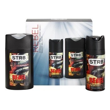 STR8 Rebel deospray 150 ml + sprchový gel 250 ml dárková sada