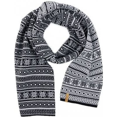 Vlnka vlněná šála B02 černá – Zboží Dáma