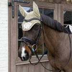 Kentucky Čabraka na uši Wellington Velvet Horse Printing béžová – Hledejceny.cz