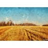 Tapety WEBLUX Fototapeta papír Impressionism oil painting on canvas nature landscape motifs wall art print. Countryside beauty. Village. Contemporary artwork for creating poster 184 x 128 cm