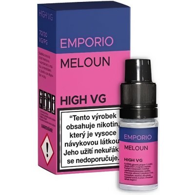 EMPORIO High VG Melon 10 ml 0 mg – Zboží Mobilmania