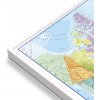 Nástěnné mapy Maps International Kanada - nástěnná politická mapa 120 x 100 cm Varianta: mapa v hliníkovém rámu, Provedení: bílý rám