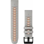 Garmin QuickFit 22, silikonový Fog Gray / Ember Orange 010-13280-02 – Sleviste.cz