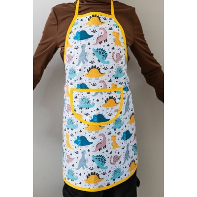 Polášek Dětská bavlněná zástěra s motivem Dinosaurus – Sleviste.cz