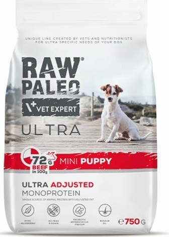 Vetexpert Raw Paleo Ultra Mini Puppy Beef 750 g