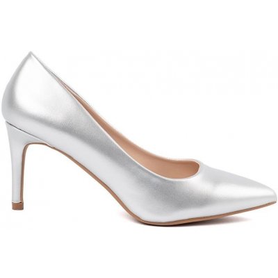 Seastar Exkluzívní lodičky dámské stříbrné na jehlovém podpatku – Sleviste.cz
