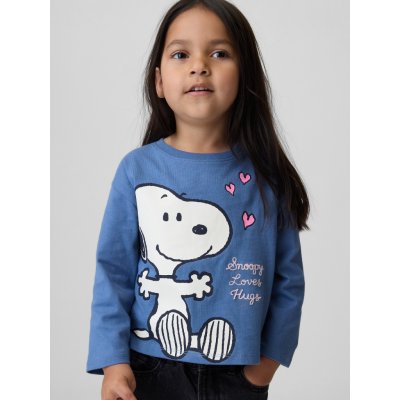 Baby tričko Gap & Peanuts Snoopy Modrá – Hledejceny.cz