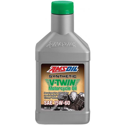 Amsoil Synthetic V-Twin Motorcycle Oil 15W-60 946 ml – Zboží Mobilmania