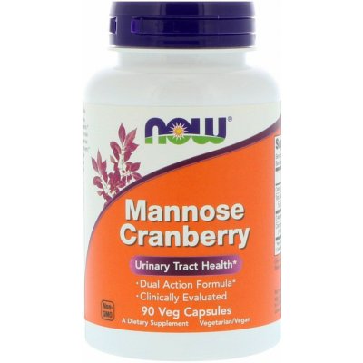Now Foods Mannose Cranberry D-manóza + klikva 90 rostlinných kapslí – Hledejceny.cz
