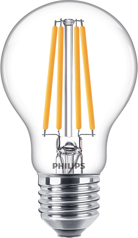 Philips LED žárovka LED Filament E27 10,5W = 100W 1521lm 2700K Teplá bílá  Čirá od 183 Kč - Heureka.cz