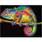 Vikpap 30 x 20 cm Barevný chameleon – Sleviste.cz