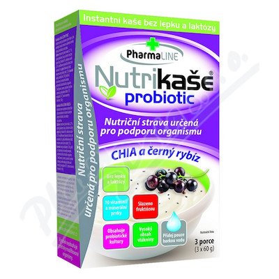 Nutrikaša Probiotic Chia a černý rybíz 3 x 60 g