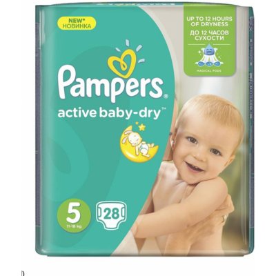 Pampers Active Baby 5 28 ks – Hledejceny.cz