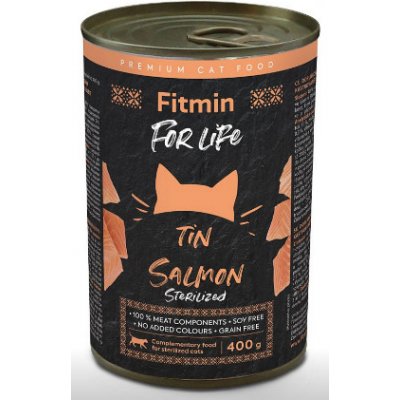 Fitmin For Life Lososová pro kastrované kočky 6 x 415 g – Zboží Mobilmania