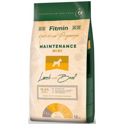 Fitmin Dog Lamb with Beef Mini Maintenance 12kg+DOPRAVA ZDARMA+1x masíčka Perrito! (AKČNÍ BONUS 100KČ + SLEVA PO REGISTRACI / PŘIHLÁŠENÍ ;))