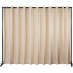 VEVOR Paraván Do Pokoje 2,4 x 3 m Béžová – Zboží Dáma