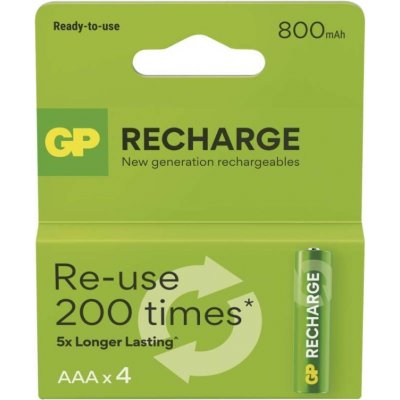 GP Recharge 800 AAA 4 ks 1032124082 – Zboží Živě
