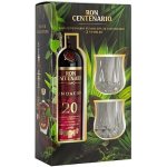 Ron Centenario Fundacion 20y 40% 0,7 l (dárkové balení 2 sklenice) – Sleviste.cz