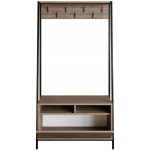 ASIR Předsíňová stěna DEVIN ořech černá – Sleviste.cz