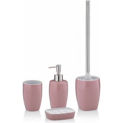 Kela WC štětka LINDANO keramika růžová 45 cm KL-20334 – Hledejceny.cz