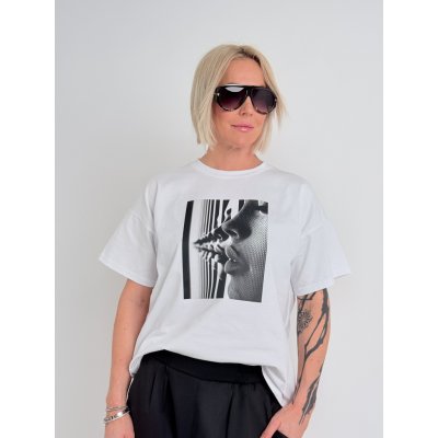 MADAME SUE Bílé triko SUE Bílá – Zboží Mobilmania