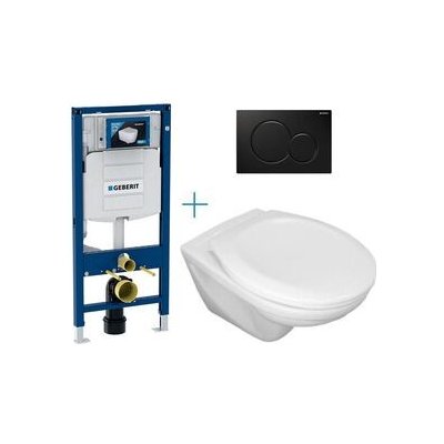 Geberit Duofix tlačítko Sigma01 černá WC Jika Euroline + SEDÁTKO 111.300.00.5 CW2 – Zboží Dáma