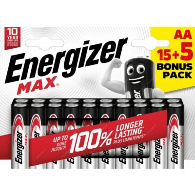 Energizer MAX AA 20ks EU017 – Zboží Živě