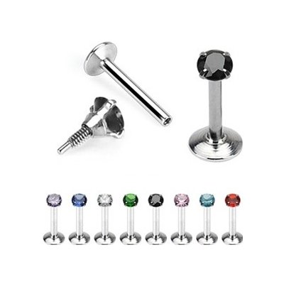 Šperky4U piercing do brady labreta kamínek LB01122-P – Zbozi.Blesk.cz