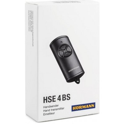 HORMANN HSE 4 BS 4511734 - dálkový ovladač pohonu brány a vrat, 4-kanálový 868 MHz BiSecur, matný černý – Zboží Mobilmania