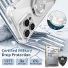 Pouzdro a kryt na mobilní telefon Apple Wigento Pro Apple iPhone 16 Pro Zlatá Shield Design MagSafe Case Transparent