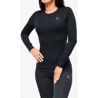 Odlo W ACTIVE WARM ECO BL TOP CREW Dámské funkční triko černá – Zboží Dáma