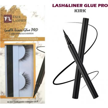 Fair Lashes Nalepovací řasy s linkovačem Lash&Liner Glue Pro Kirk balení 1 ks