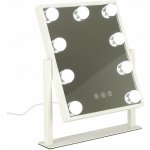 KIK KX3942 Kosmetické zrcadlo s LED osvětlením 9 žárovek USB 25 x 30 cm – Hledejceny.cz