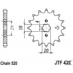 JT Sprockets JTF 422-12 – Sleviste.cz