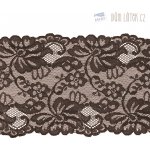 Elastická krajka hnědá, 150 mm – Zboží Mobilmania