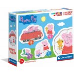 CLEMENTONI Moje první : Prasátko Peppa 4v1 3,6,9,12 dílků – Zbozi.Blesk.cz