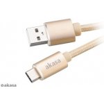 Akasa AK-CBUB34-10GL USB 2.0 typ A na typ C, 1m – Zbozi.Blesk.cz