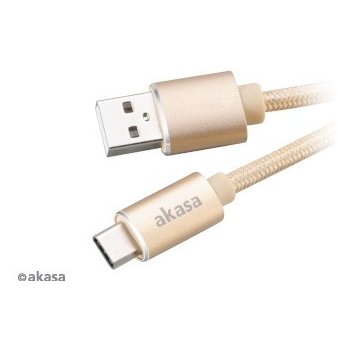 Akasa AK-CBUB34-10GL USB 2.0 typ A na typ C, 1m