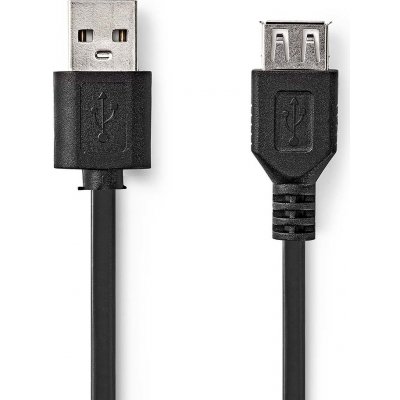 Nedis CCGL60010BK10 prodlužovací USB 2.0 zástrčka USB A - zásuvka USB A, 1m, černý – Zboží Mobilmania