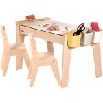 Babylike dětský stůl se židlemi children table chair wood 40639 – Zboží Dáma