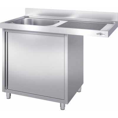 G.Gastro Dřezová skříňka k myčce - 1200x700 mm - s 1 dřezem vlevo - 13222 – Zboží Dáma