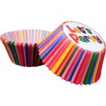 Cakesicq Cukrářský košíček barevné lets party 50x30mm 50ks – Sleviste.cz