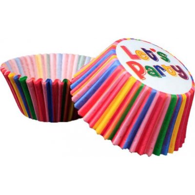 Cakesicq Cukrářský košíček barevné lets party 50x30mm 50ks – Sleviste.cz