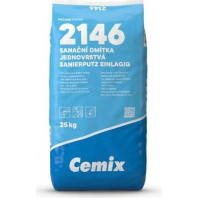 Cemix Omítka sanační jednovrstvá 2146 25 kg – Sleviste.cz