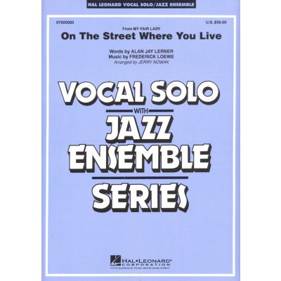 On the Street Where You Live Vocal Solo with Jazz Ensemble / partitura + party