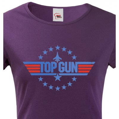 Bezvatriko.cz 1964 Dámské tričko Top gun Fialová – Hledejceny.cz