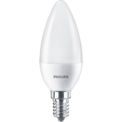 Philips LED svíčka E14 60W 4000K 7W opál – Zboží Živě