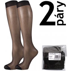 Lady B podkolenky NYLON knee-socks SÁČEK 20 DEN 2 páry nero